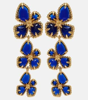 Zimmermann | Bloom Large embellished drop earrings