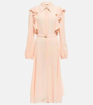 Chloé | Ruffled silk shirt dress