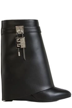 Givenchy | Givenchy Shark Lock Pointed Toe Ankle Boots