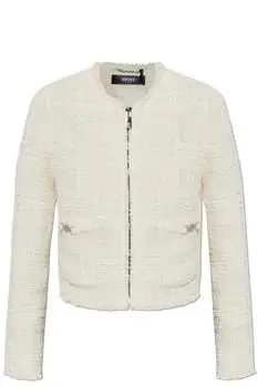 Versace | Versace Tweed Zipped Blazer