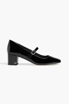 Stuart Weitzman Louise patent-leather Mary Jane pumps