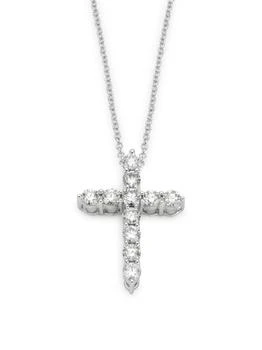 Effy | 14K White Gold
0.97 TCW Diamond Cross Pendant Necklace
