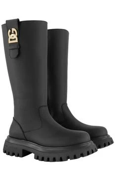 Dolce & Gabbana | Dolce & Gabbana Kids Logo-Plaque Chunky-Sole Boots