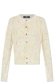 Versace | Versace Crewneck Button-Up Cardigan
