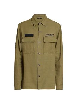 Balmain | Logo Canvas Overshirt