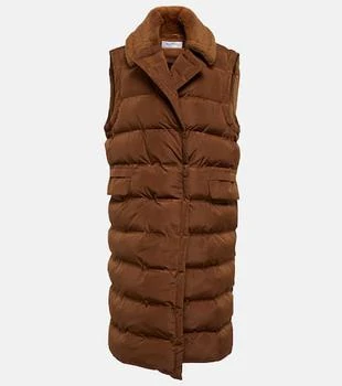 Max Mara | Coccole faux fur-trimmed puffer vest