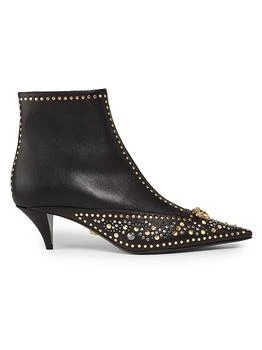 Versace | Studded Leather Booties