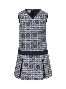 Gucci | Gucci Kids Monogram V-Neck Dress