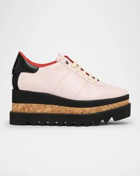 Stella McCartney | Sneak-Elyse Vegan Leather Wedge Sneakers