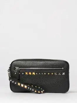 Valentino | Rockstud Grained Leather Pouch with Studs Valentino Garavani