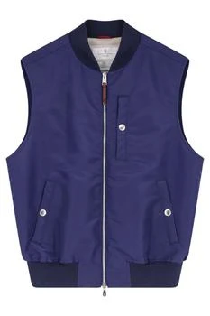 Brunello Cucinelli Sleeveless Zip-Up Gilet