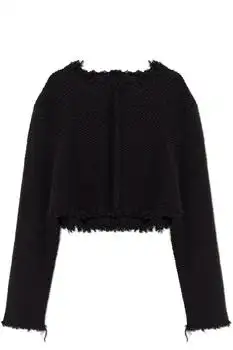 Jil Sander | Jil Sander Cropped Frayed Edge Cardigan