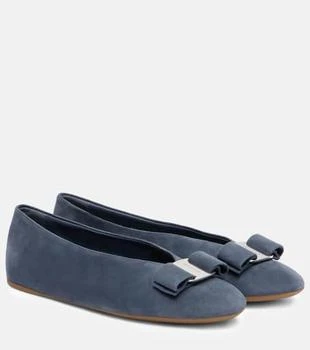 Salvatore Ferragamo | Vanna bow-detail suede ballet flats