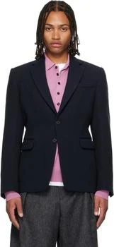 Dries Van Noten | Navy Wool Blazer