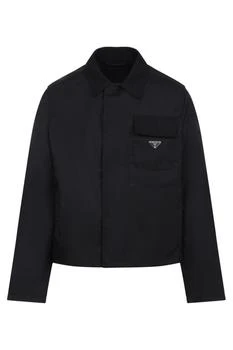 Prada | Prada Logo Plaque Long Sleeved Jacket