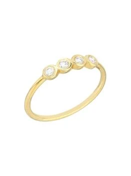Saks Fifth Avenue | 14K Yellow Gold & 0.13 TCW Diamond Four Stone Ring