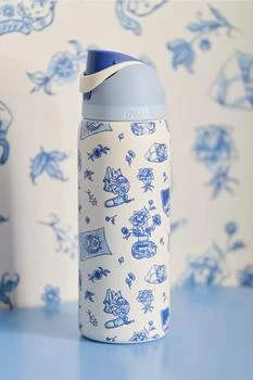Owala Owala UO Exclusive Delft Cat Print FreeSip 32 oz Water Bottle