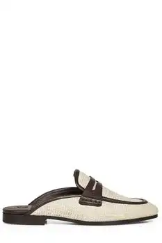 Brunello Cucinelli | Brunello Cucinelli Almond Toe Slip-On Mules