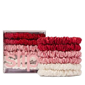 Slip Pure Silk Skinny Scrunchies, Set of 6