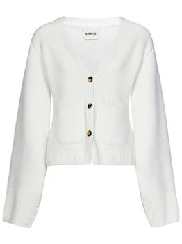 Khaite | Khaite Scarlet Long Sleeved V-Neck Cardigan