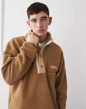 Columbia Helvetia II half snap fleece in brown