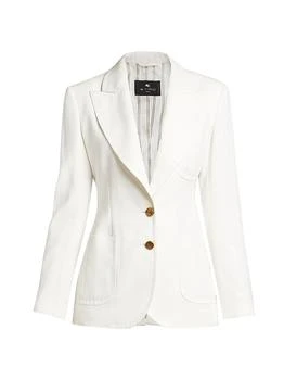 ETRO | Formfitting Single-Breasted Blazer