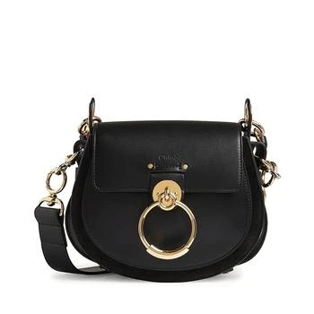 Chloé | Black Leather And Suede Small Tess Bag