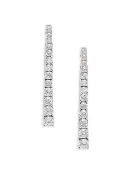 Effy | 14K White Gold
0.68 TCW Lab Grown Diamond Graduated Drop Earrings