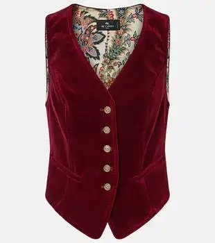 ETRO | Cotton velvet vest