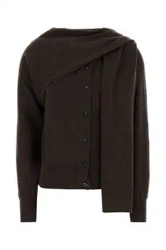 Salvatore Ferragamo | Ferragamo Scarf-Detailed Buttoned Knitted Cardigan