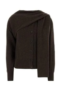 Salvatore Ferragamo | Ferragamo Scarf-Detailed Buttoned Knitted Cardigan