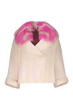 Fendi | Fendi Relaxed Fur-Collar Cape Coat