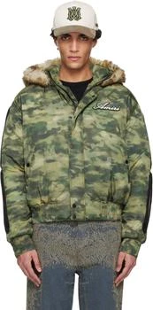 AMIRI | Green Bones Camo Hooded Jacket