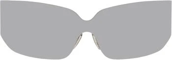 Balenciaga | Silver Mono Square Sunglasses