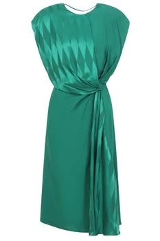 Versace | Versace Sleeveless Jacquard Midi Dress