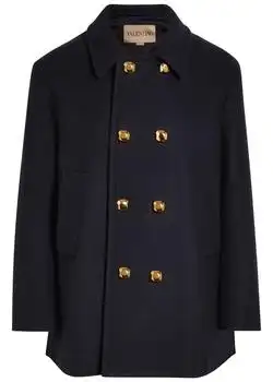 Valentino | Double-breasted wool peacoat