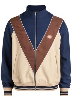 Valentino | Panelled cotton-blend track jacket