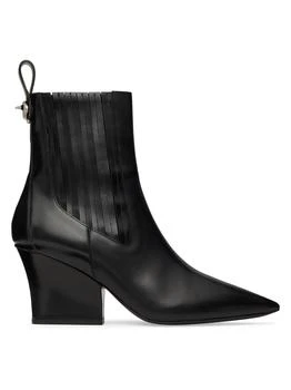 Valentino | Beatle 75MM VLogo Lockette Brushed Leather Boots