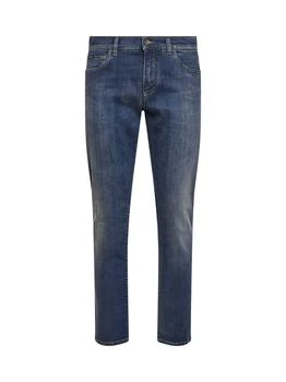 Dolce & Gabbana | DOLCE & GABBANA | Blue stretch cotton denim slim jeans | Man | 46