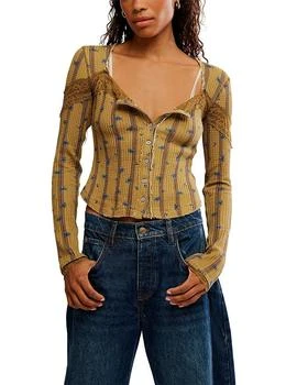 Free People Let's Party Cardi Top