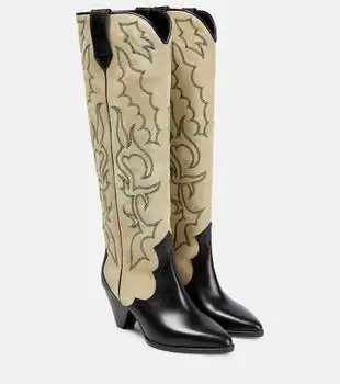 Isabel Marant | Leila leather and suede cowboy boots