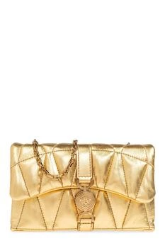 Versace | Versace Chain-Linked Quilted Metallic Clutch Bag