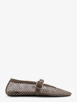 Alaia | Flat mesh ballerinas with rhinestone detail