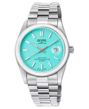 Gevril | Men's West Village Swiss Automatic Silver-Tone Stainless Steel Bracelet Watch