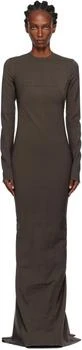 Rick Owens | Gray Concordians Wool Mallot Maxi Dress