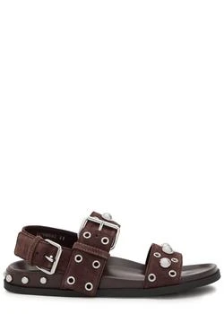 Valentino | Nellcote stud-embellished suede sandals