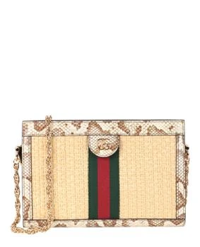Gucci | Ophidia Straw Small Shoulder Bag