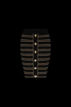 Balmain | Balmain Lurex Thread Pencil Skirt