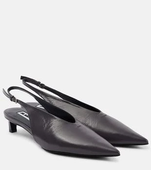 Jil Sander | Leather slingback pumps