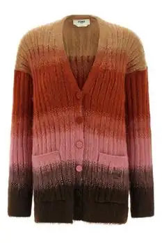 Fendi | Fendi Oversized Long-Sleeve V-Neck Cardigan
